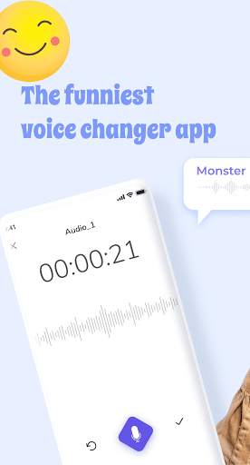 Free voice changer: funny sound effects, voice app screenshot 1