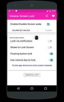 Volume screen On / Off. screenshot 2