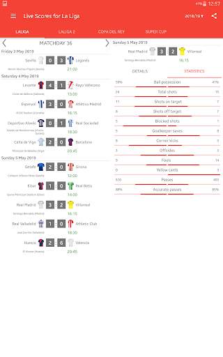 Live Scores for La Liga 2024 screenshot 16