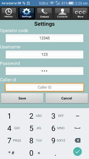newTel Dialer screenshot 2