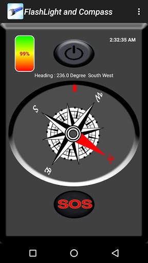Flashlight and Compass   SOS screenshot 7
