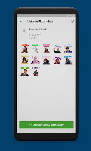 Figurinhas WhatsApp Memes Brasil - WAStickerApps screenshot 5