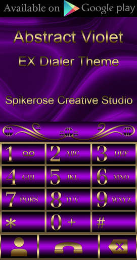 Abstract Violet 3D Next Launcher theme screenshot 3