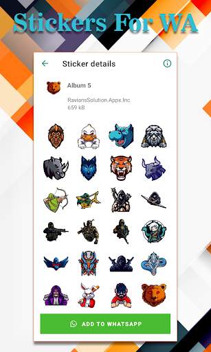 PUBG Stickers for WhatsApp 2021- WAStickersApp screenshot 7