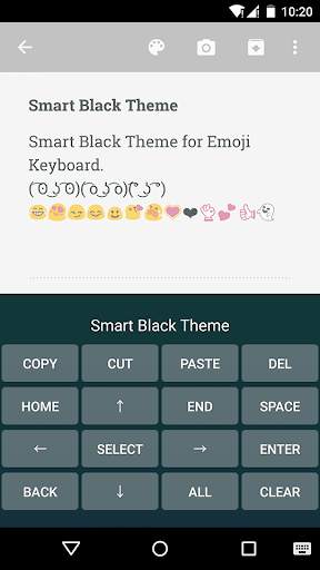 Smart Black Emoji Keyboard स्क्रीनशॉट 3