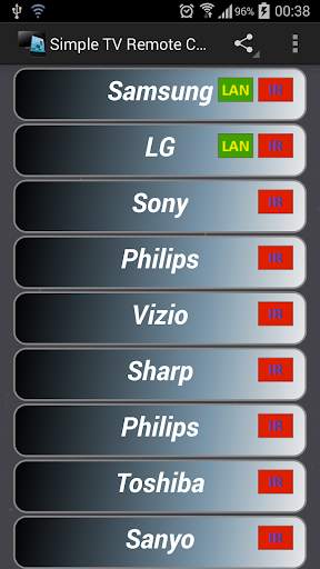 Simple TV Remote Control screenshot 1