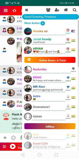 Tamil Chat Rooms | Hindi Chat Rooms | Kerala chat screenshot 3