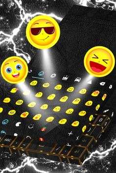 Black Leather Keyboard Theme screenshot 4