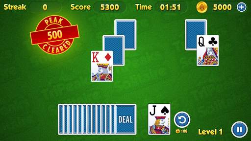 TriPeaks Solitaire Challenge screenshot 5