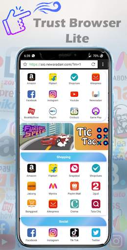 Trust Browser 2021 Lite - All in One - Indian AIO screenshot 1