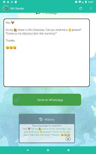 Send Message To Many Contacts (for WhatsApp) screenshot 10