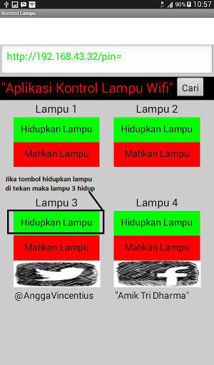 APLIKASI SISTEM KONTROL LAMPU MENGGUNAKAN WIFI screenshot 5