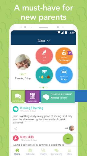 Ovia Parenting: Baby Tracker, Breastfeeding Timer screenshot 1