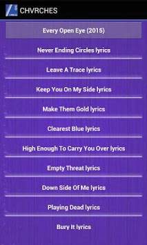 CHVRCHES Song Lyrics screenshot 2