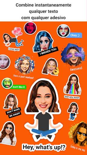 Emolfi Keyboard: selfie stickers for messengers screenshot 5