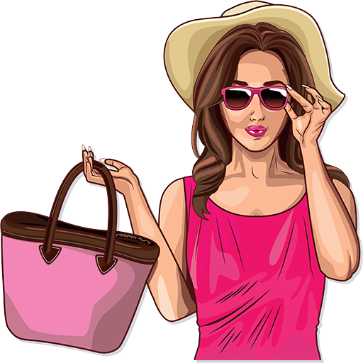 حزم ملصقات فتاة جميلة - WAStickerApps أيقونة