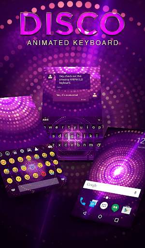Disco Animated Keyboard screenshot 1