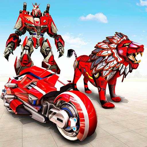Real Lion Transform Robot Hero: Robot Games 1.4