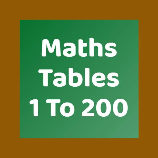 Maths Tables 1-200 | Multiplication Tables | Free 6.4