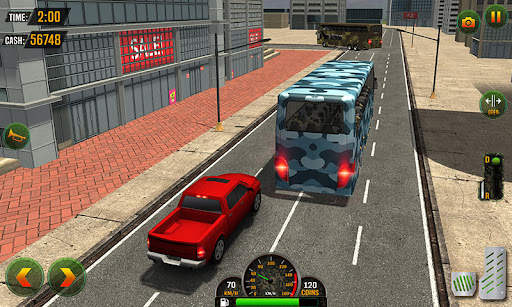 US Army Military Bus Driving screenshot 2