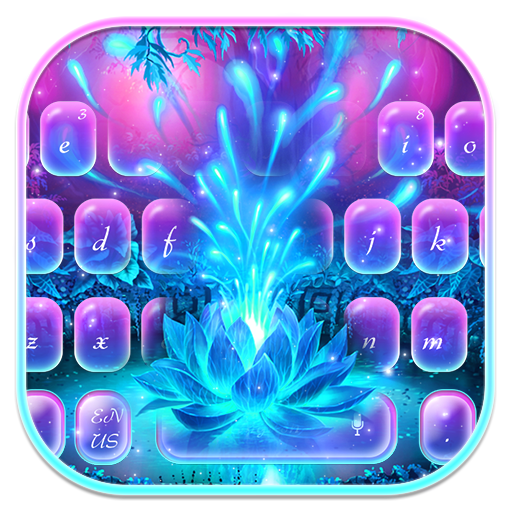 Magic Neon Flower Keyboard icon