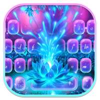 Magic Neon Flower Keyboard on 9Apps