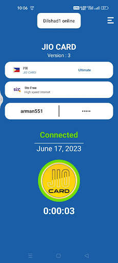 JIO CARD vpn screenshot 2
