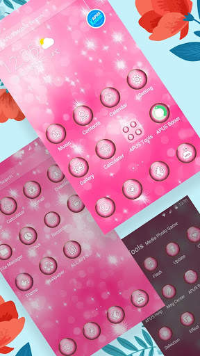 Pink Dream-APUS Launcher theme 2 تصوير الشاشة