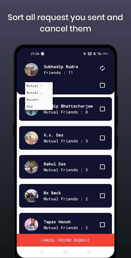 Friend Request Manager For Facebook screenshot 2
