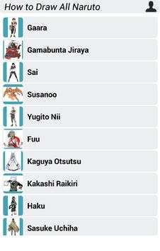 How to Draw All Naruto screenshot 3