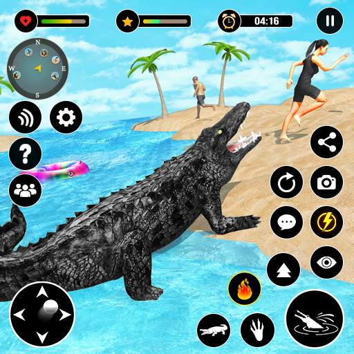Animal Crocodile Attack Sim screenshot 25