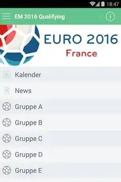 EURO 2016 App screenshot 2