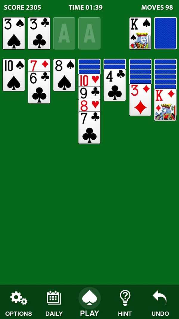 Solitaire screenshot 2
