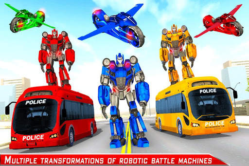 Gorilla Robot transforming game: Bus Robot Car war screenshot 2