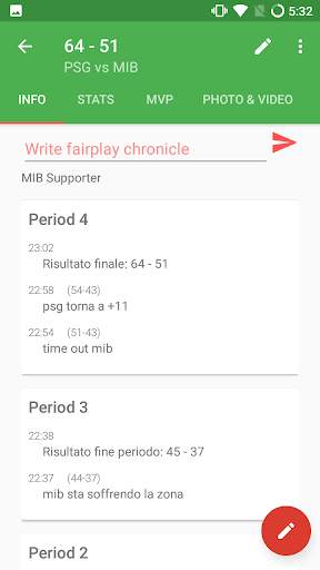 My LiveScore - Social Basket screenshot 5