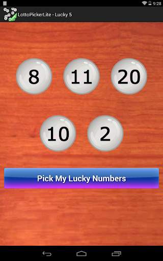 Lottery Number Picker Lite screenshot 11