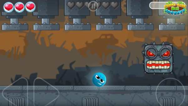 Funny Blue Ball Journey screenshot 2