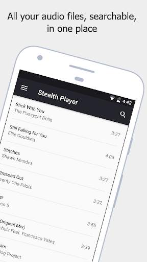 Stealth Audio Player - play audio through earpiece screenshot 1