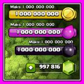 Easy hack for clash of clans app 999% gems (Prank) 1.0