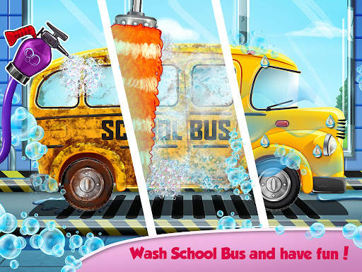 School Bus Wash & Repair Game screenshot 2
