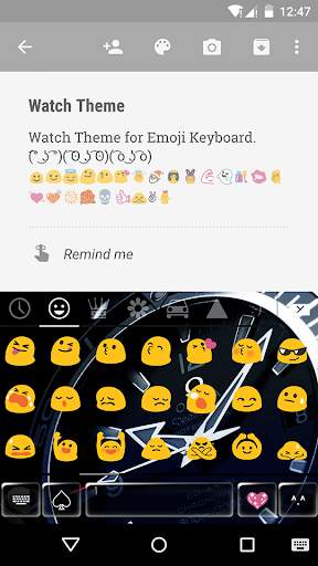 Watch Emoji Keyboard Theme screenshot 3