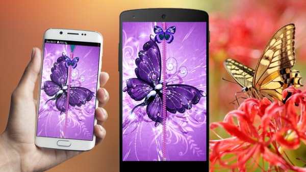 Butterfly Zip Screen Lock screenshot 1