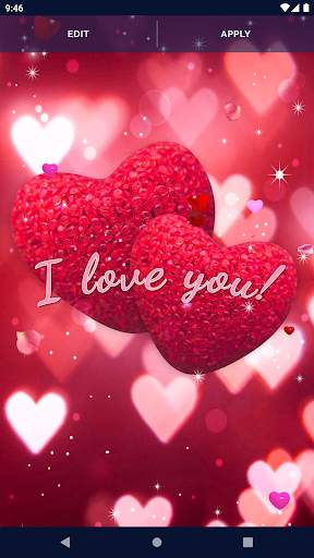 Love Hearts Live HD Wallpaper screenshot 5