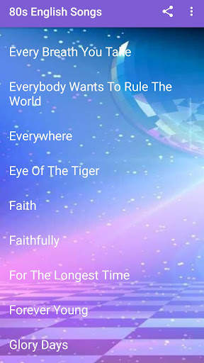 80s English Songs screenshot 1