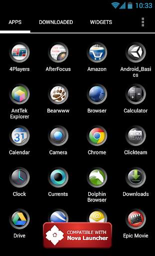 Button Theme 4 Apex Launcher screenshot 3