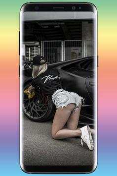 Car And sexy Girls Photos Wallpaper HD screenshot 6