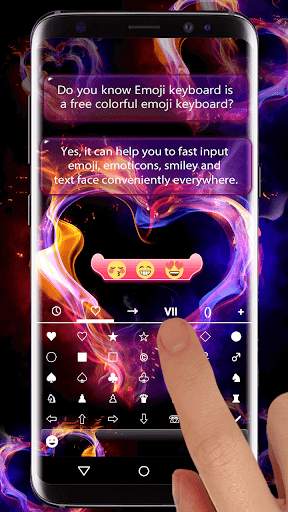 Smoke Heart Emoji Keyboard Wallpaper screenshot 4