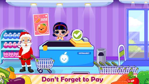 Santa Go Shop - Supermarket Games screenshot 4