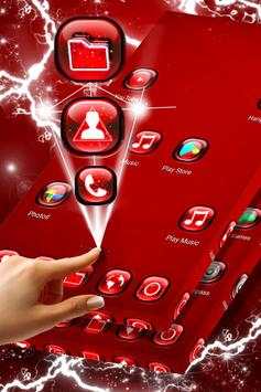 Red Neon Launcher Theme screenshot 4