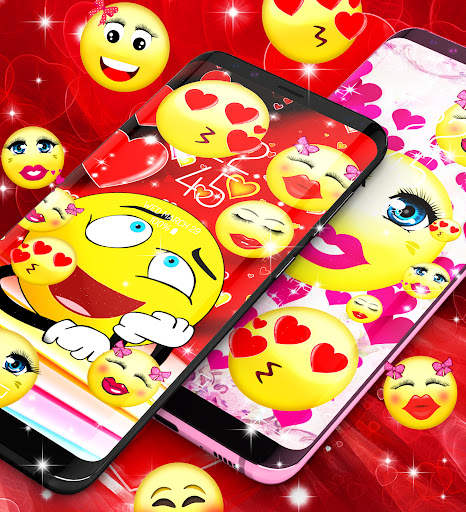 Emoji love live wallpaper screenshot 8